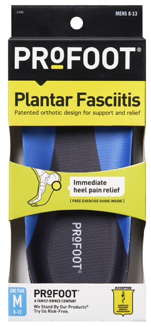 Profoot Plantar Fasciitis Orthotic Men Size 8-13