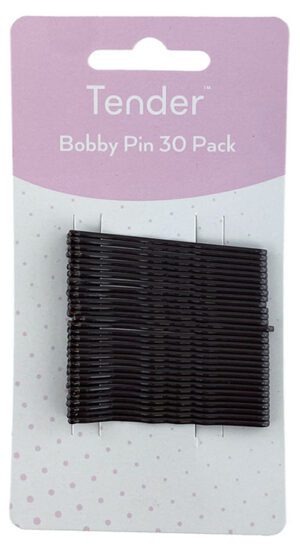 Tender Bobby Pins Brown 30 Pack