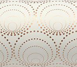 Paper Roll Gold Circles On Cream 50cm X 50m