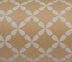 Paper Roll White Clover On Kraft 50cm X 50m