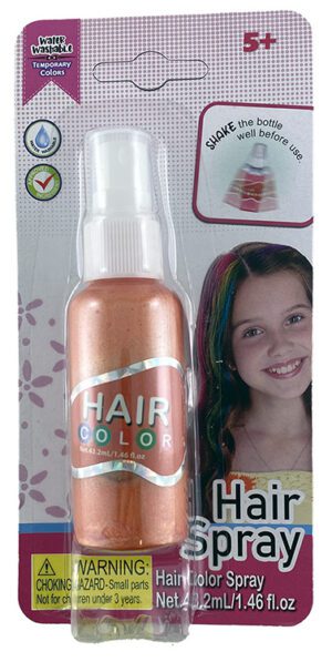 Coloured Hair Spray (water Based) 48ml Orange - Water Washable Cleanup