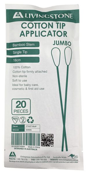 Jumbo Cotton Applicators Pack Of 20