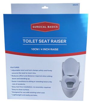 3p Surgical Basics Raised Toilet Seat (4 Inches/10cm)