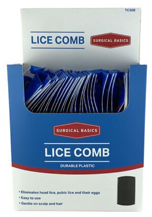 Surgical Basics Black Lice Combs Display Of 36