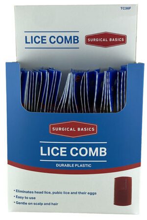 Surgical Basics Fluro Lice Combs Display Of 36