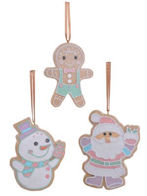 Xmas Gingerbread Tree Decorations (3 Designs)