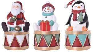 Xmas Vintage Drum Ornament (3 Designs)