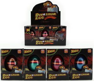 Growing Dinosaur In Egg (4 Colours) Display Of 12