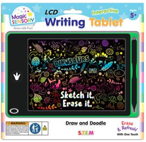 Interactive Lcd Writing Tablet Green Dino  Rechargeable