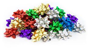 Metallic Bows 5cm (assorted Colours) Display Of 100