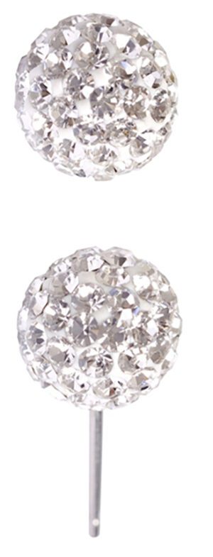 Crystal Glitter Ball Stud
