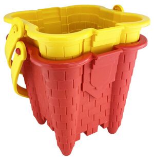 Beach Castle Bucket 100% Recycled 18 X 17cm (2 Colours)