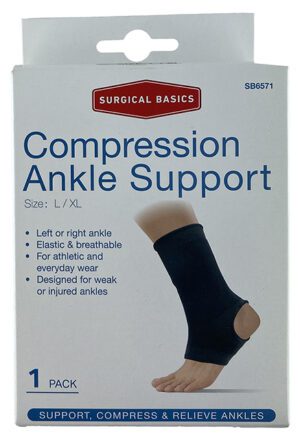 Surgical Basics Ankle Support Compression L/xl