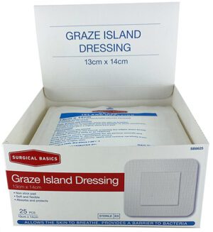 Surgical Basics Non Woven Dressing 13x14cm Display Of 25