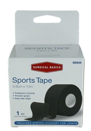 Surgical Basics Sports Tape Black 3.8cm X 10m
