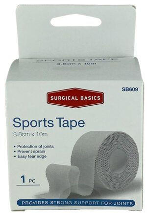 Surgical Basics Sports Tape White (3.8cm X 10m)