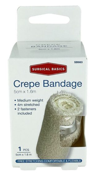 Surgical Basics Crepe Bandage (5cm X 1.6m)