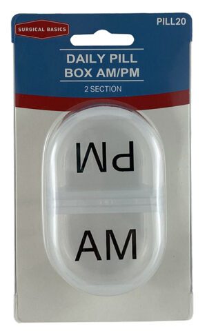 Surgical Basics Daily Pill Box Am/pm