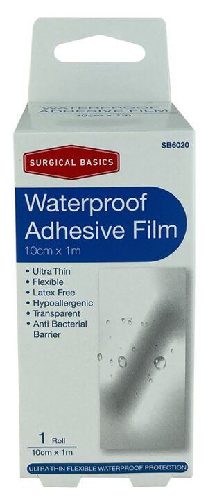 Surgical Basics Waterproof Film 10cm X 1m Roll