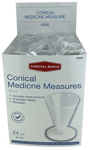 Surgical Basics Conical Medicine Measure 40ml Display 24