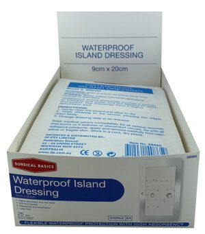 Surgical Basics Waterproof Adhesive Dressing 9 X 20cm Display Of 25