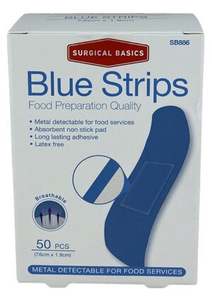 Surgical Basics Blue Strips 50 Piece