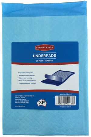 Surgical Basics Underpads (45 X 60cm) 20 Pack
