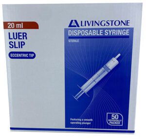 Sterile Disposable 20 Ml Syringe No Needle 50 Pack