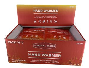 Surgical Basics Hand Warmer (9.5 X 5.5cm - 2 Pack) Display Of 24