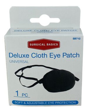 Surgical Basics Deluxe Cloth Eye Patch Display Of 6