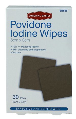 Surgical Basics Povidone Iodine Wipes Pack Of 30