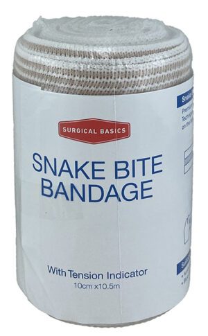 Surgical Basics Snake Bite Bandage 10cm X 10.5m Tension Indicator