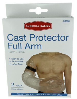 Surgical Basics Cast Protector Full Arm 2 Pack