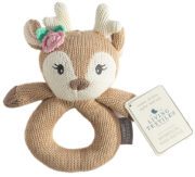 Knitted Ring Rattle Fawn 17cm