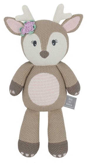Knitted Toy Ava The  Fawn 36cm
