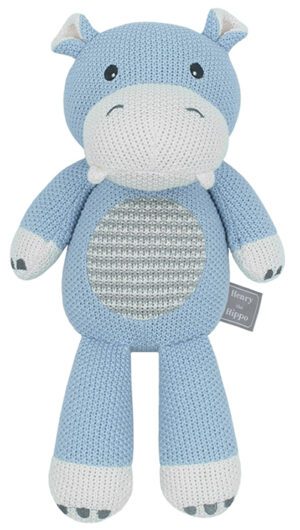 Knitted Toy Henry The Hippo 36cm