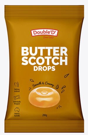 Double D Butterscotch Drops 200g