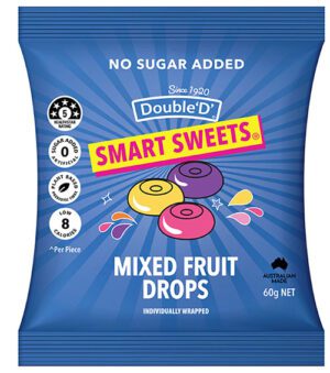 Double D Smart Sweets Mixed Fruit Drops 50g