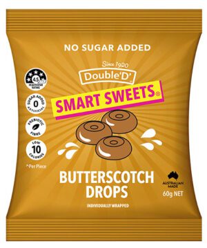 Double D Smart Sweets Butterscotch Drops 60g