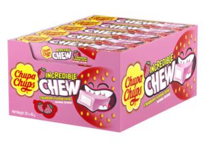 Chupa Chup Incredible Chew Strawberry Disp 20 45g