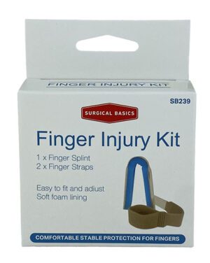 Surgical Basics Finger Injury Kit (splint With 2 Straps)