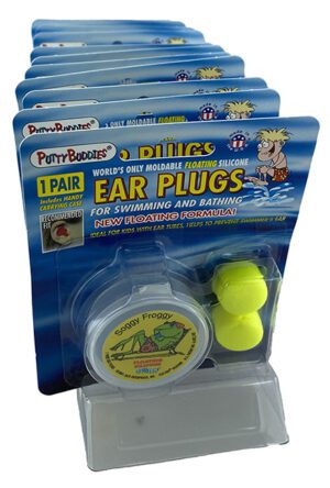 Putty Buddies Ear Plug Floating 1 Pair (7 Colours) Display Of 12