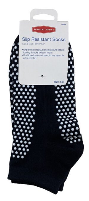Surgical Basics Slip Resistant Grip Socks Size 3-8