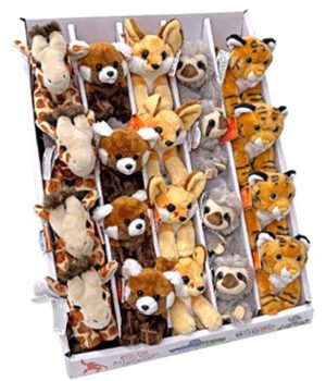 Pocketkins Zoo Animals 15cm (5 Designs) Display Of 20
