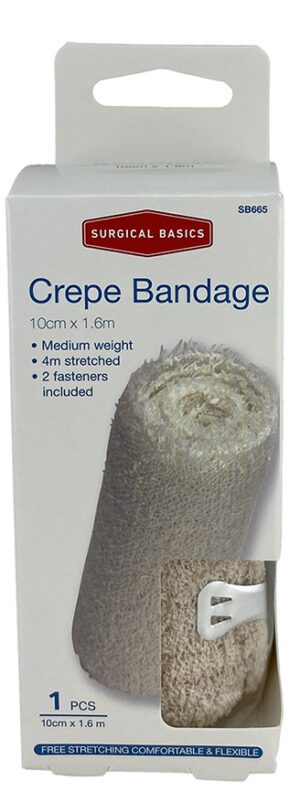 Surgical Basics Crepe Bandage (10cm X 1.6m)