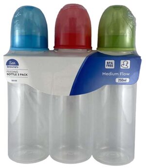 Sister Brownes 3 Pack Bpa Free Bottle 250ml