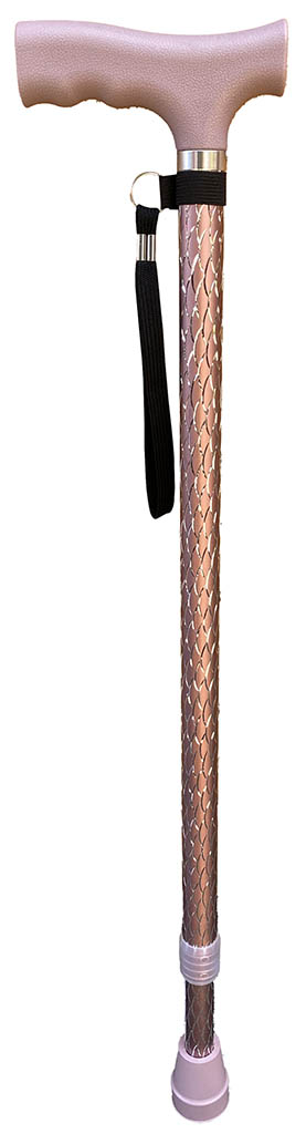 W/stick Engraved Dusty Rose Adj 72-95cm