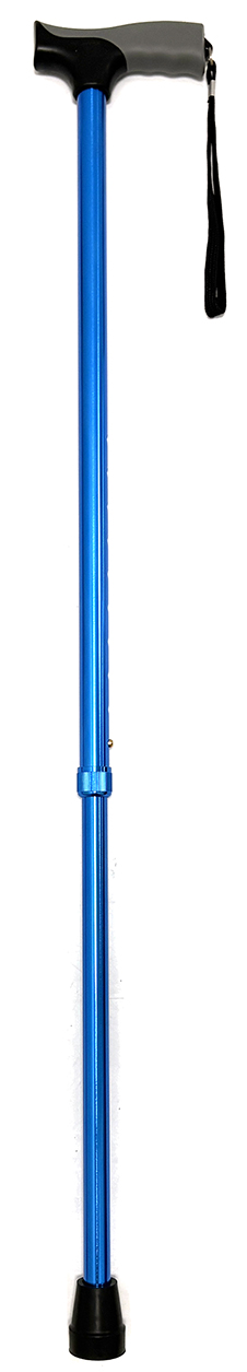 W/stick Blue Adj Grip Handle 77-98cm