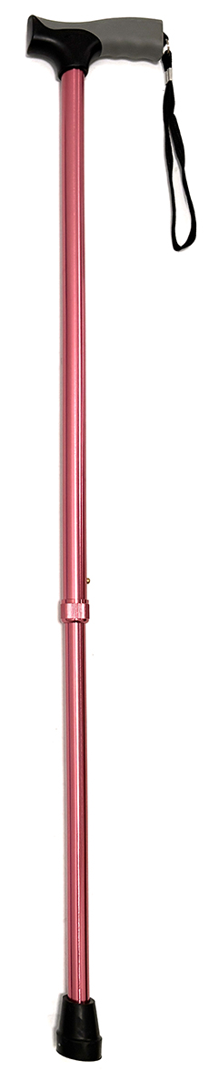 W/stick Pink Adj Grip Handle 77-98cm