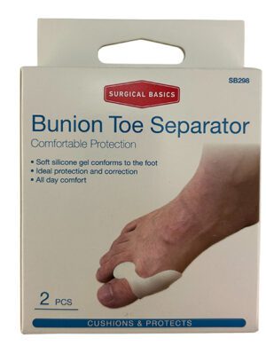Surgical Basics Bunion Toe Spreader 2 Pack - Provides Soft And Comfortable Relief